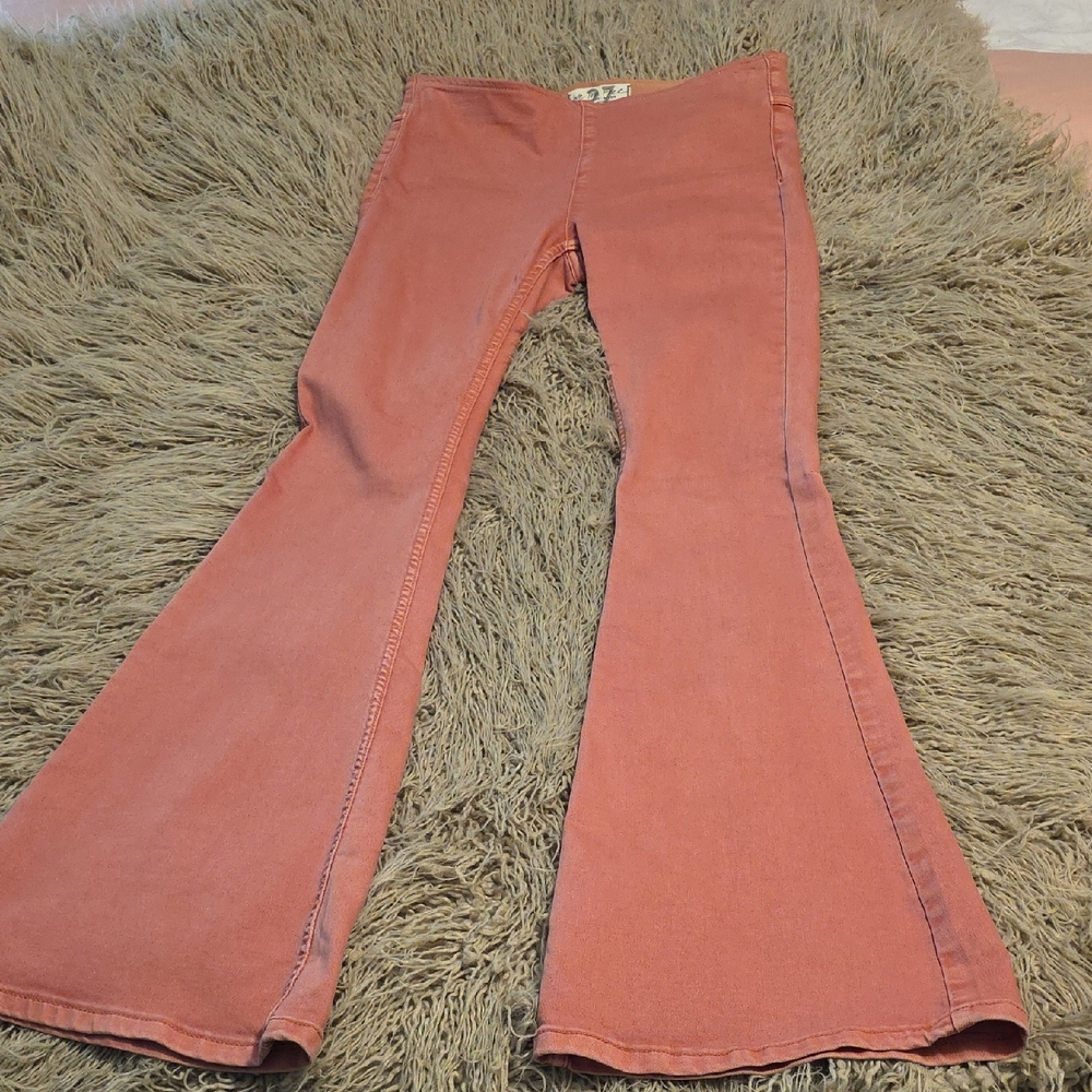 We The Free pink Flare pants